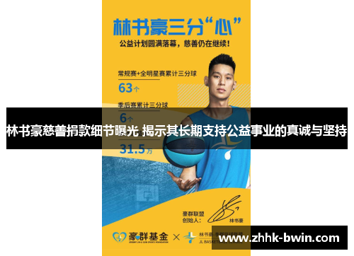 林书豪慈善捐款细节曝光 揭示其长期支持公益事业的真诚与坚持